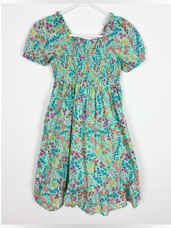 Other - Crewcuts J.Crew Dress Girls Size 8 Floral Smocked Puff Sleeve